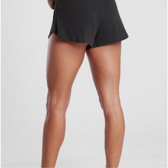 NWT ATHLETA WOMENS VIOLET BLUE SLEEVELESS TANK AND BLACK SHORTS RIB SLEEP SET 3X - Picture 2 of 12